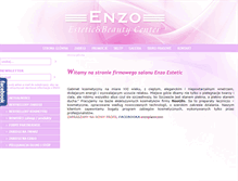 Tablet Screenshot of enzo-salon.com